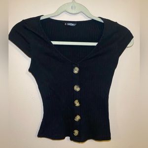 Black SHEIN crop top